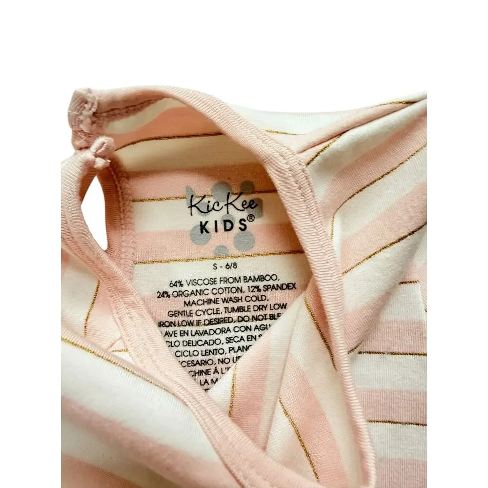 Kickee Pants Bamboo Sweet Stripe Dress Size 6/8
